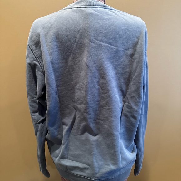 Lacoste Blue Embroidered Logo Sweatshirt Pullover Long Sleeve Crewneck Med RARE - Picture 4 of 9